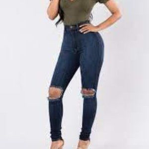 Fashion Nova Hi Distressed